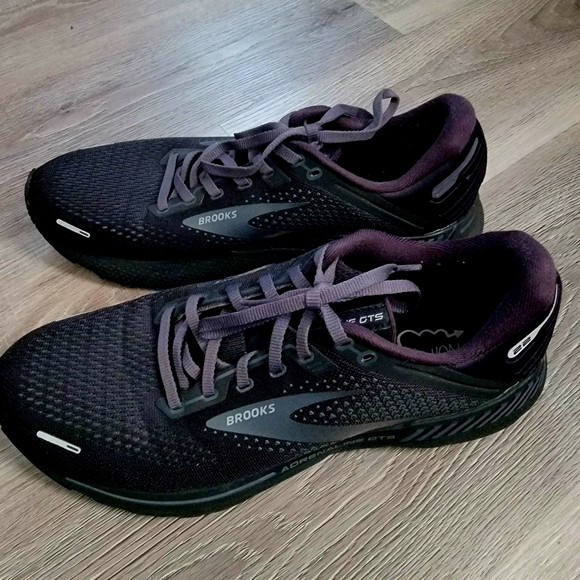 Brooks Other - Brooks Adrenaline GTS 22 Mens Black Running Shoes Sneakers Size 9.5 1103661D020